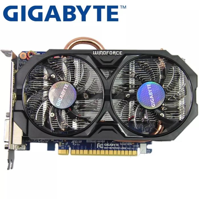 Ti 2gb 750ti 4k 60hz Gigabytekartu Video Asli Gtx 750 Ti 2gb