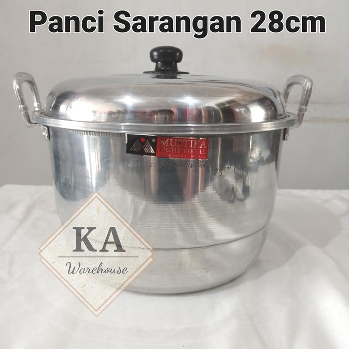 Gambar Panci Langseng 28cm Mustika / Kukus / Sarangan / Steamer 28cm dari karyaabadiwarehouse undefined Tokopedia