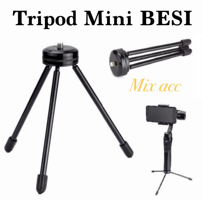 Gambar TP-002 Tripod mini BESI stabil dan kuat DSLR camera hp ring light dari Mix acc88 undefined Tokopedia