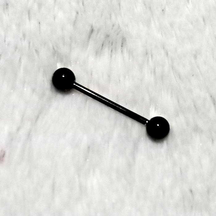 Gambar Anting model Barbel - Hitam, Kecil dari Kiray.co undefined Tokopedia