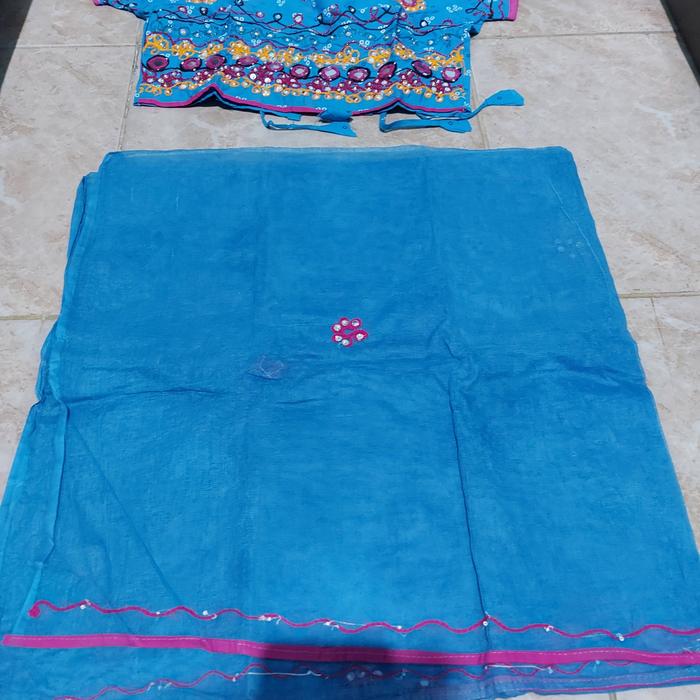 Gambar Baju Lehengga india wanita ori sisa warna biru - Biru dari Linah Ethnique Store undefined 5 Tokopedia