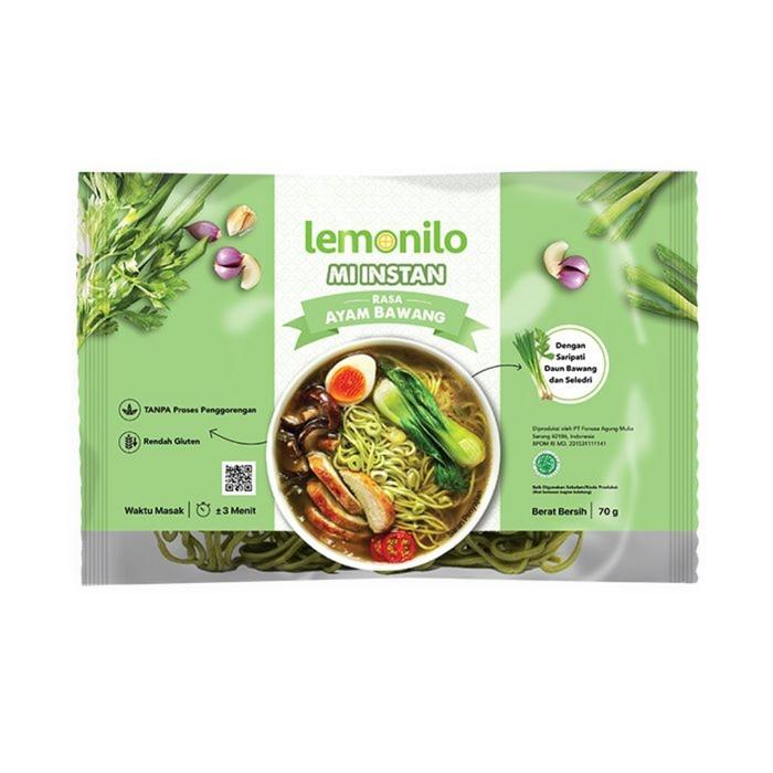 Gambar Mie Instan Rendah Kalori Lemonilo rasa Ayam Bawang 70gr dari QiaShop78 undefined Tokopedia