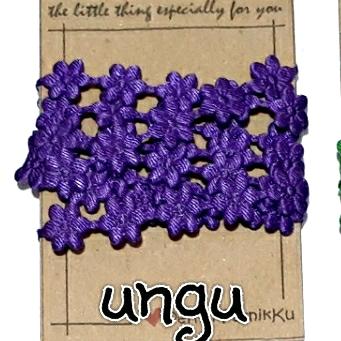 Gambar Renda bunga melati kecil part 1 (warna kontras) - Ungu dari Mariposa Craft undefined Tokopedia