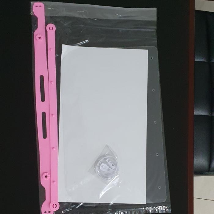 Gambar face shield - Merah Muda dari RENEJAYA undefined 4 Tokopedia