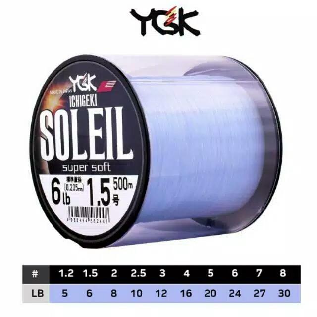 Gambar Senar YGK ICHIGEKI SOLEIL 500 meter | Mono | Fishing Line | Pilih ukur - Biru Muda, 7 - 27 lbs dari Bhinneka Pancing undefined Tokopedia