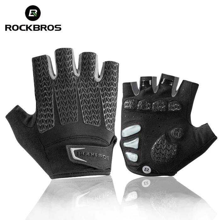 Gambar Rockbros S169BGR sarung tangan gel sepeda motor sport gloves - Hitam M dari SMARTSHOP 727 undefined Tokopedia