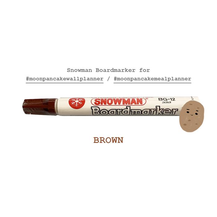 Gambar Spidol Snowman Whiteboard Marker - Brown dari Moon Pancake undefined Tokopedia