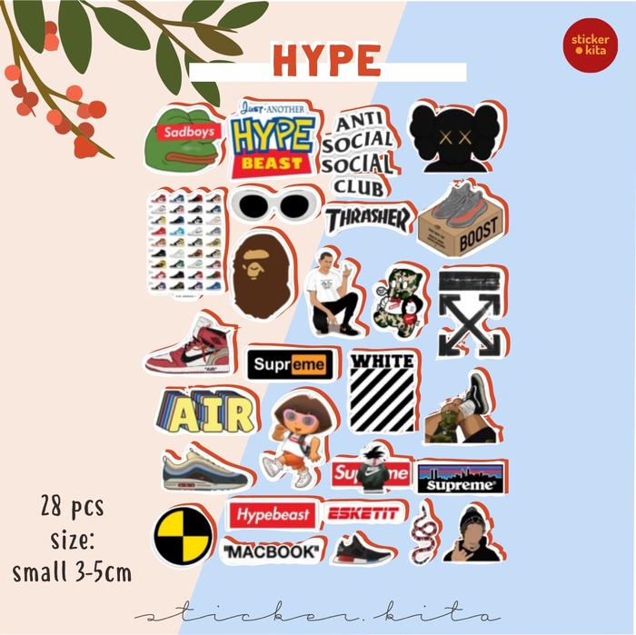 Jual Hype Pack - Sticker Tumblr Aesthetic [FREE GIFT] // BISA CUSTOM ...