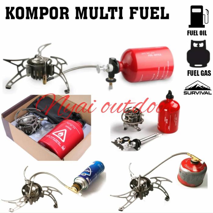 Gambar kompor multifuel gas camping ultralight minyak bensin no msr primus dari Nyai Outdoor undefined Tokopedia