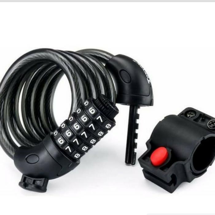 Gambar Kunci Gembok Sepeda 5 Digit Angka Kombinasi - Kunci Sepeda Anti Maling - 5 digit dari KidsBlessing undefined Tokopedia