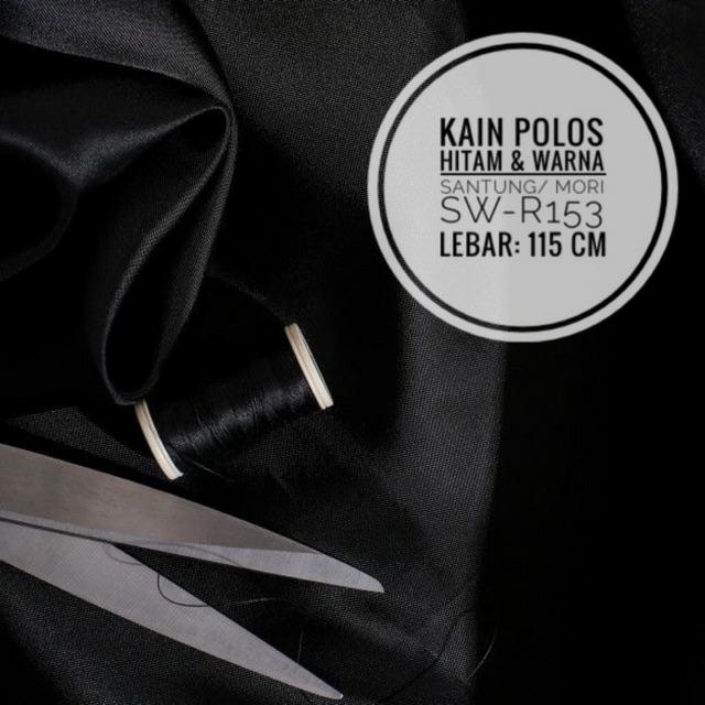 Jual Kain Santung Mori Polos Hitam Dan Warna Warni Hitam Kab Sukoharjo Keenershop Tokopedia