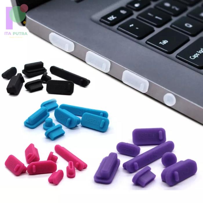 Gambar Silikon Penutup Lubang Port Laptop Tahan Debu / Penutup Port USB 13Pcs dari ITAputra undefined Tokopedia