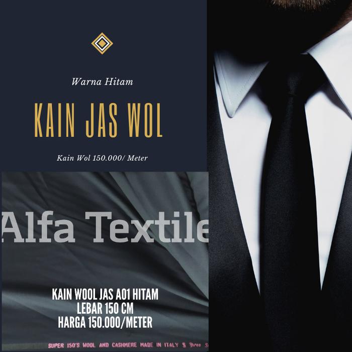 Jual Per 25 Cm Kain Jas Wol Lebar 150 Cm Kota Makassar Toko Alfa Textile Online Tokopedia