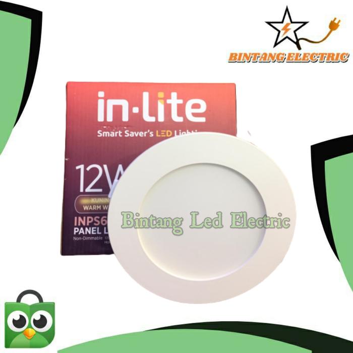 Gambar DOWNLIGHT PANEL 12W 12WATT BULAT INLITE IN-LITE LAMPU LED - Putih dari Bintang Electric KM undefined Tokopedia