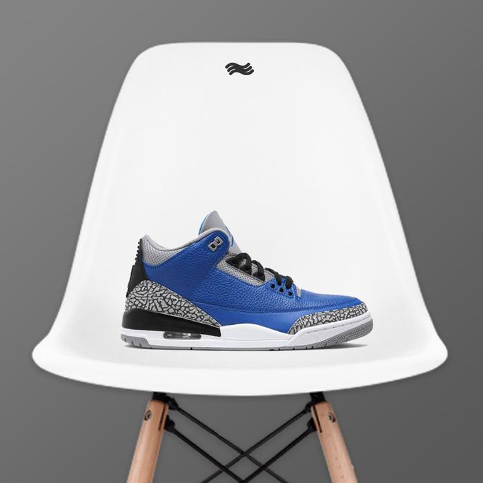 retro 3 varsity royal