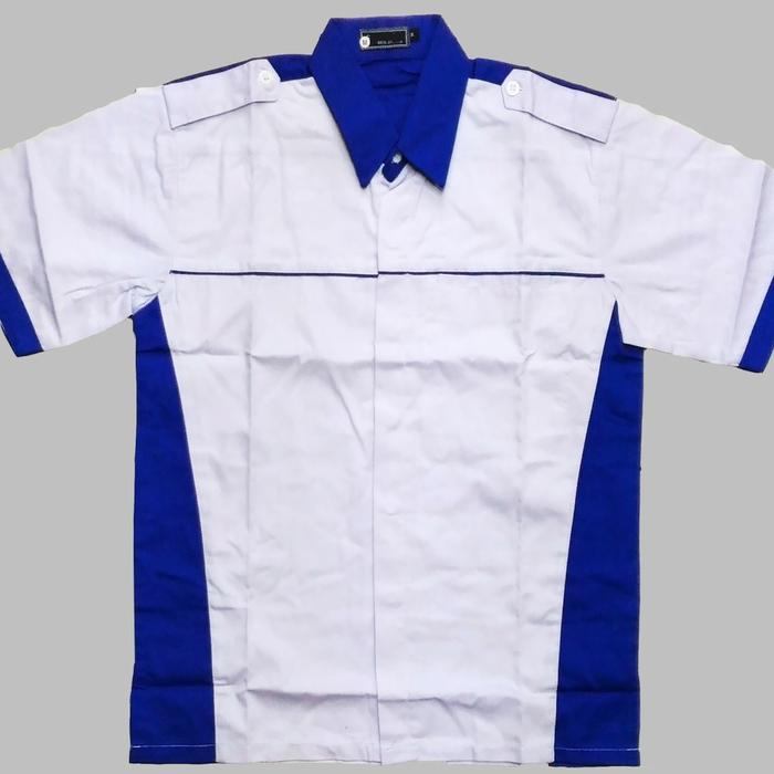 Gambar Seragam kerja Baju bengkel Seragam karyawan Baju kerja - Putihbiru, XXL dari kholifahgroup undefined Tokopedia
