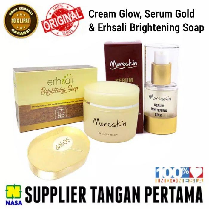 Gambar Paket Glowing | Moreskin Clean Glow | ORIGINAL NASA | Perawatan Wajah - Paket Lengkap dari STOCKIST_NASA_CENTER undefined Tokopedia