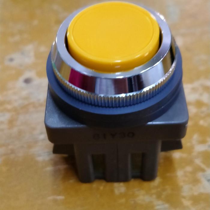Jual push button/tombol tekan idec Made in Japan tipe ABN 30mm kuning ...