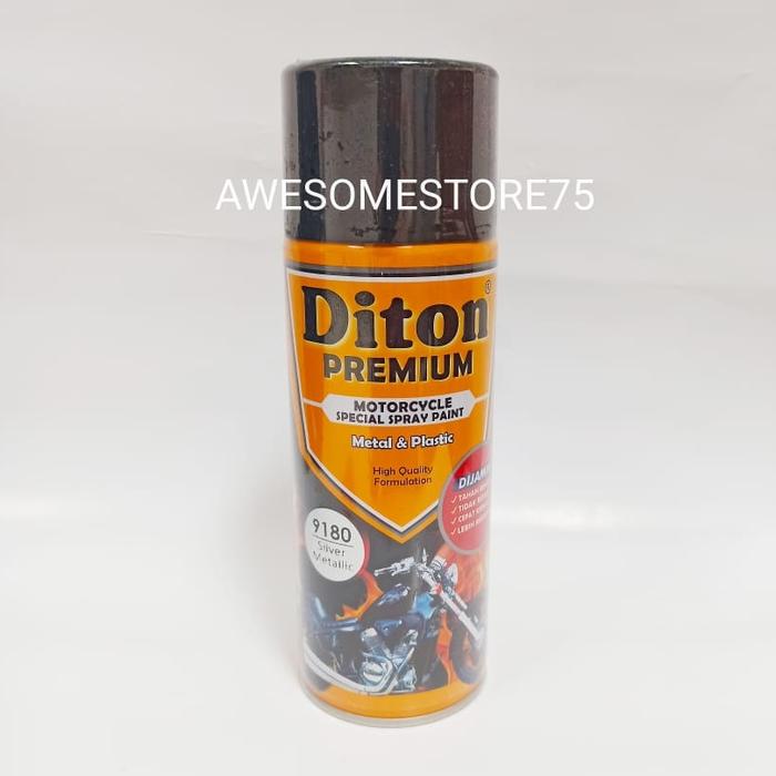 Gambar DITON PREMIUM 9180 SILVER METALLIC Perak Metal Cat Semprot Pilox Pylox dari AwesomeStore75 undefined Tokopedia