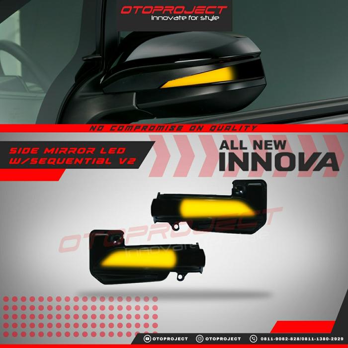 Gambar Side Mirror LED Running All New Innova Reborn Sein Spion Sequential V2 dari HS VARIASI Car Accessories undefined Tokopedia