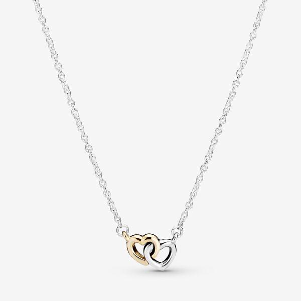 Jual Pandora Interlocked heart collier 