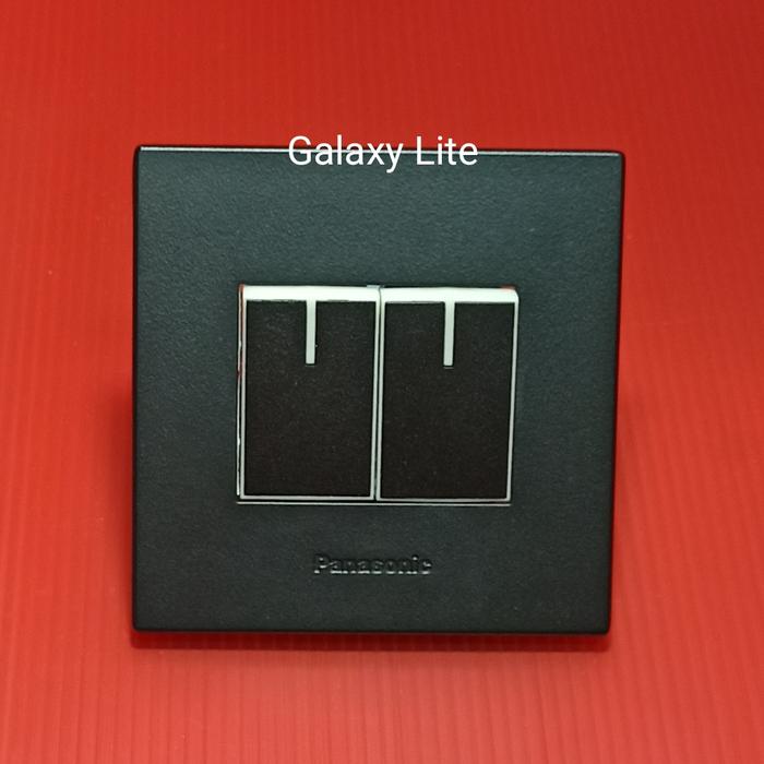 Gambar Saklar Panasonic Hitam / Style Seri / Double - Hitam dari Planet Electric undefined Tokopedia