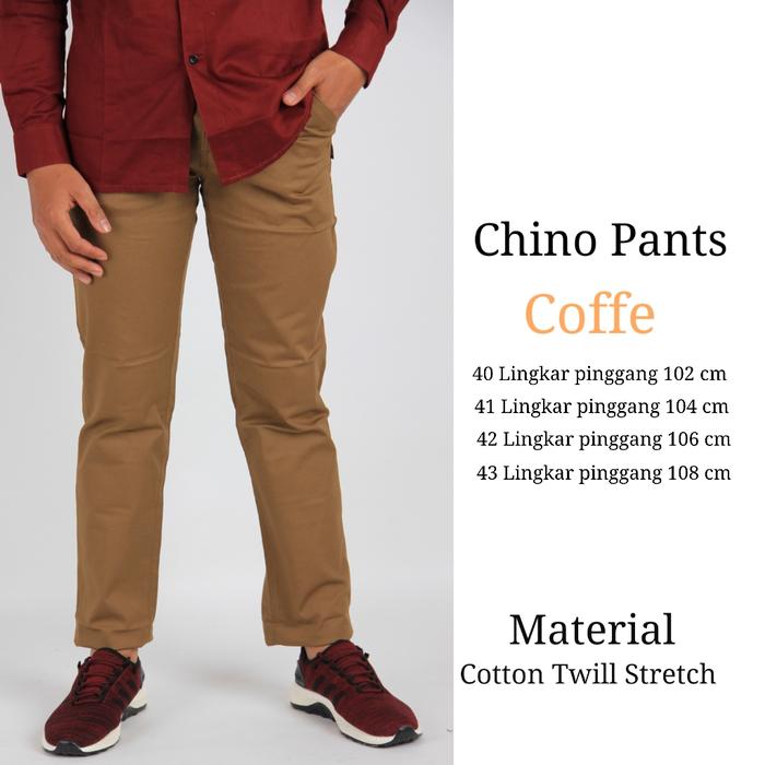 Gambar celana chino abu super big size dari Oxo Shop undefined Tokopedia