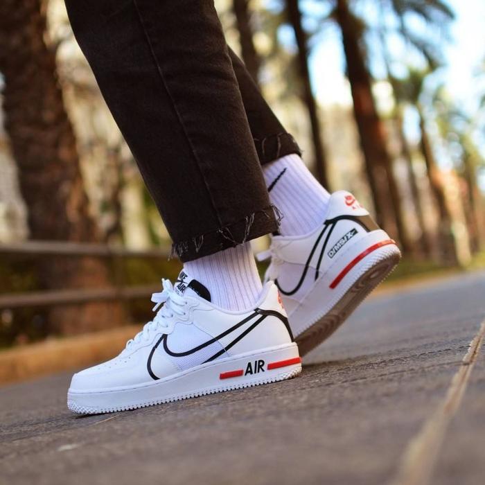 nike air force react white
