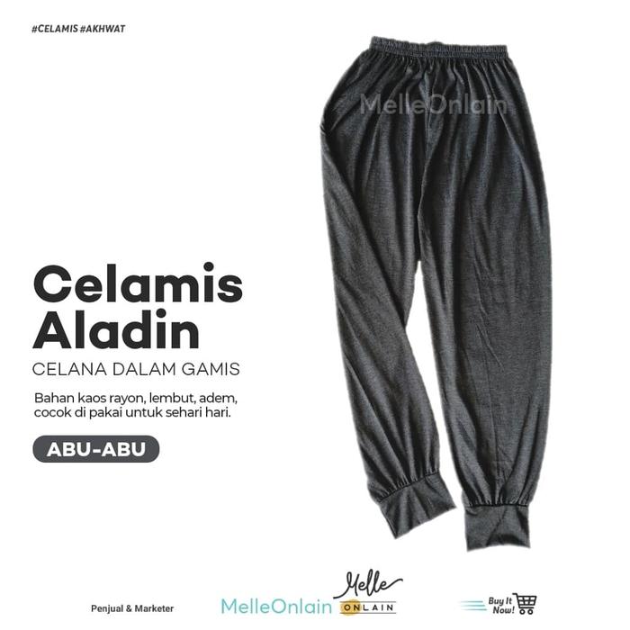 Gambar Celamis Aladin Celana Dalaman Gamis Legging Murah - Abu-abu dari Melleonlain undefined Tokopedia
