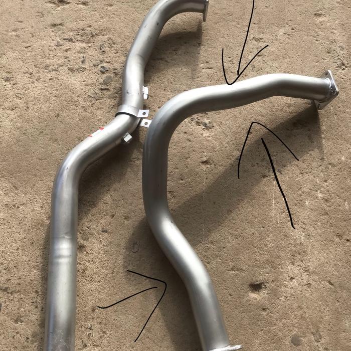 Jual Head pipa leher angsa depan knalpot Hino 500 Lohan new gen ...