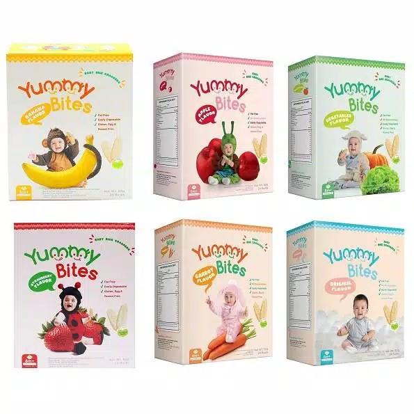 Gambar Yummy Bites rice crackers 50 gr - 6-9 Bulan, Original dari Sera Babyshop undefined Tokopedia