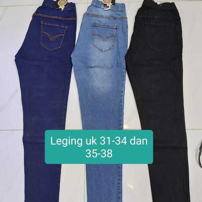 Jual celana legging jeans wanita big 