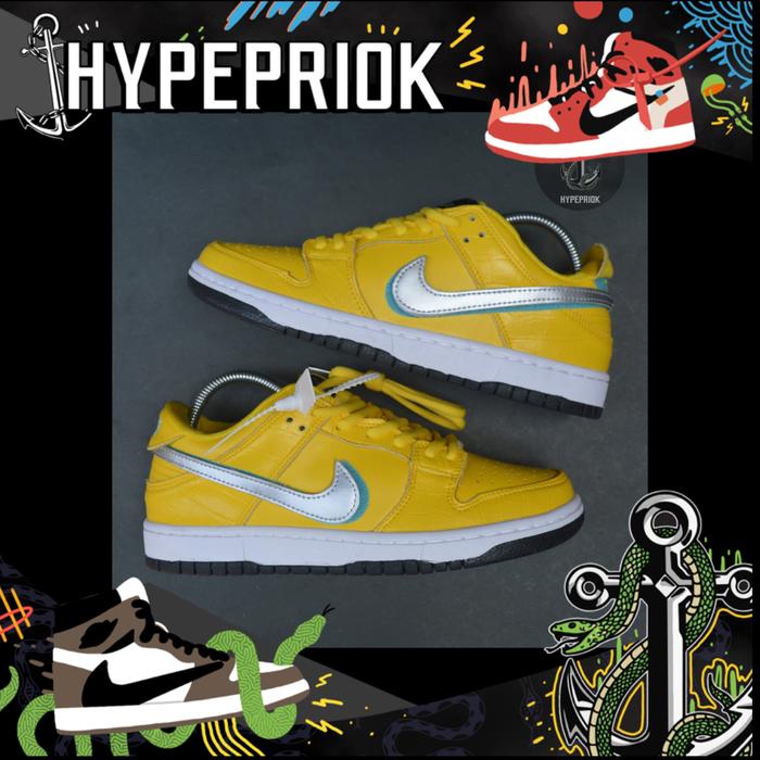 Nike Sb Dunk Low Diamond Supply Co Canary Diamond