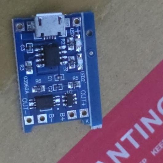 Gambar TP4056 1A MODUL CAS / TP 4056 RECHARGEABLE LITHIUM BATTERY MODULE - MICRO USB dari ARDUSHOP.ID undefined Tokopedia