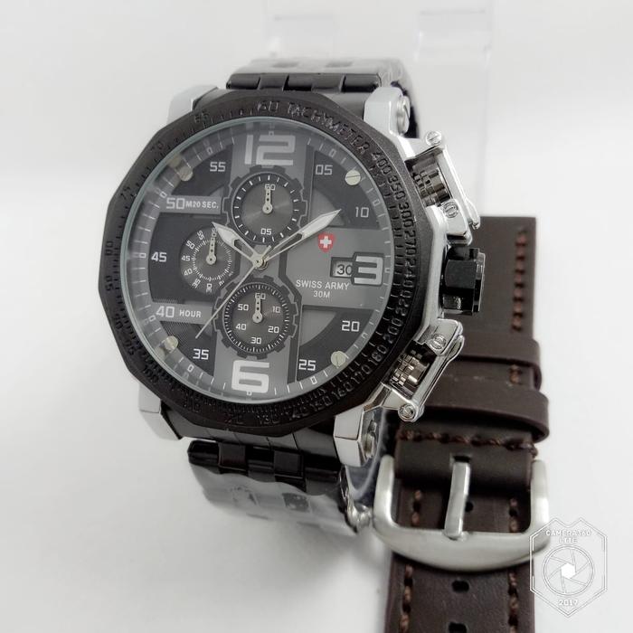 Gambar Jam Tangan Swiss Army Paket ( free tali kulit ) dari Arloji Murah Jkt undefined Tokopedia