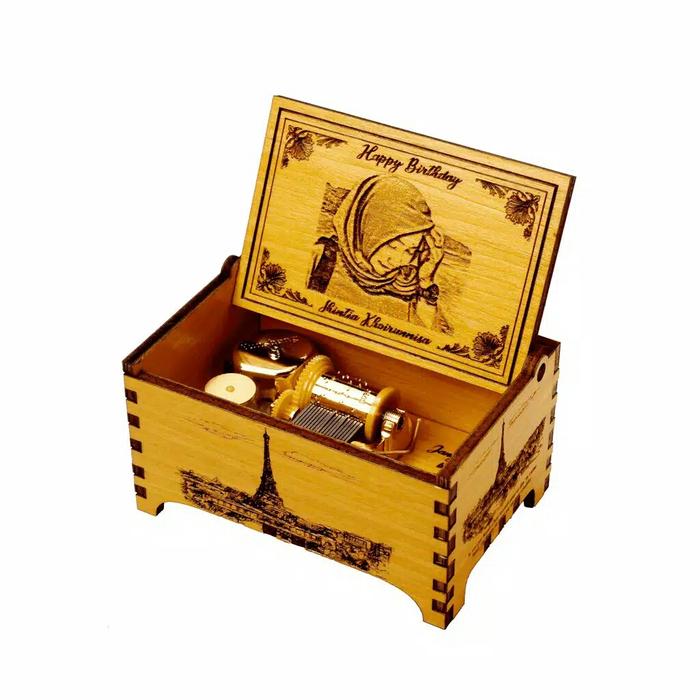 Gambar Kotak Musik Custom - Kayu Foto dari Caira Official Sho undefined Tokopedia