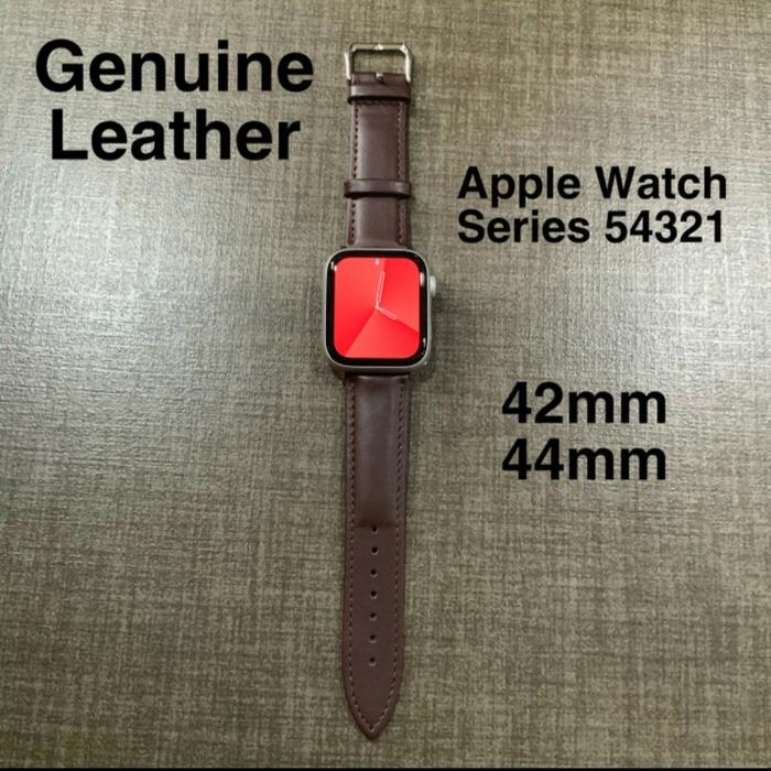 Jual Leather Strap Kulit Asli Band Apple Watch 42mm 44mm