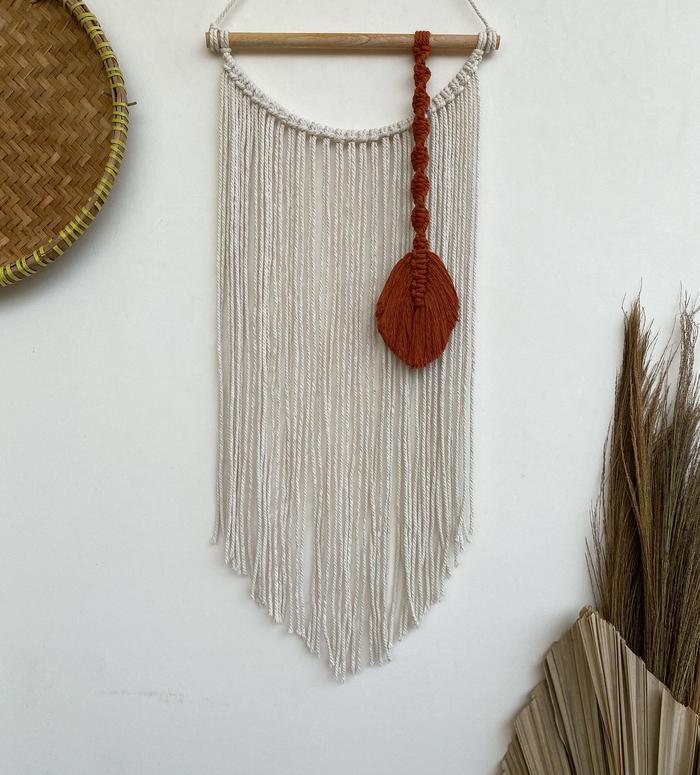 Gambar MACRAME WALL HANGING DEKORASI KAMAR HOME DECOR HIASAN DINDING CODE M14 dari The Art Of Macrame undefined Tokopedia