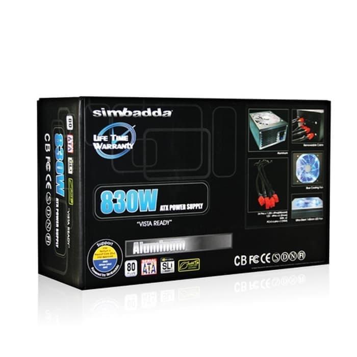 Gambar POWER SUPPLY SIMBADDA SB-830W PSU 830WATT 80+ BRONZE LIFETIME WARRANTY dari PlatinumCom undefined Tokopedia