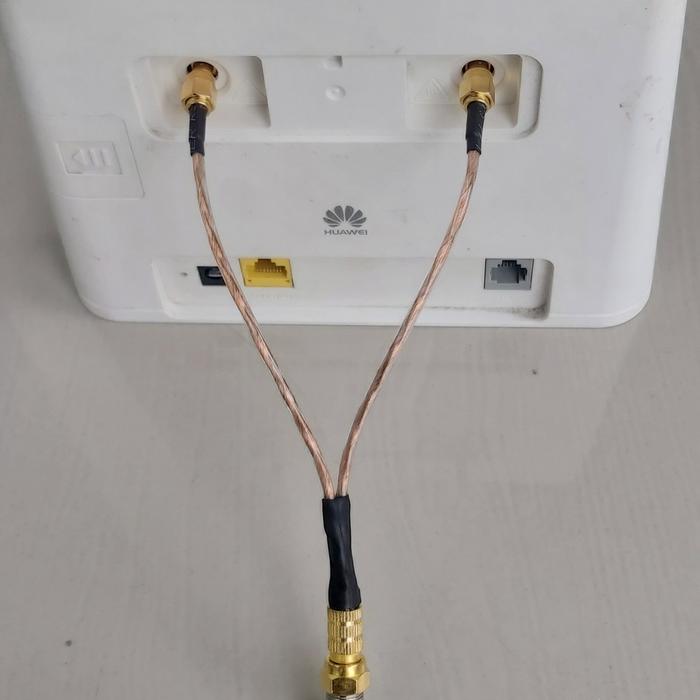 Jual Pigtail dual RG6 to SMA RPSMA male modem wifi home router huawei ...
