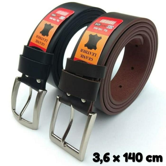 Gambar GESPER JUMBO SABUK IKAT PINGGANG PRIA KULIT SINTETIS 371 - Hitam dari Galeri Tambun undefined Tokopedia