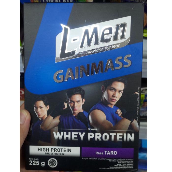Gambar L-Men Gainmass dengan Whey Protein 225gr Tinggi Protein Rendah Lemak - Taro dari Yesx Shop undefined Tokopedia