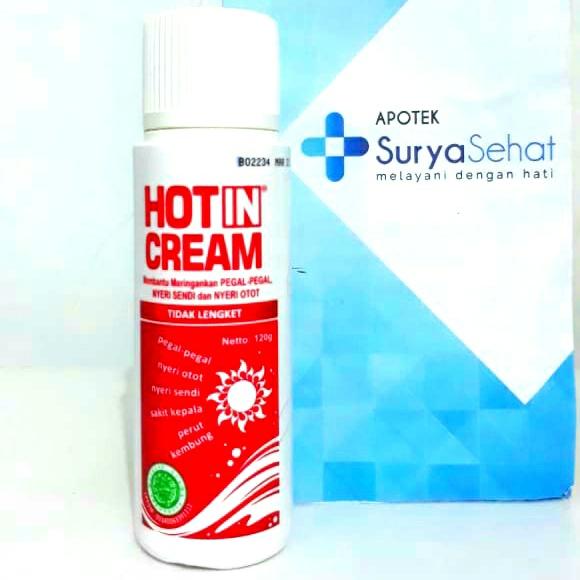 Gambar Hotin Cream/ Hot in Cream120 ml Pegal - Nyeri Sendi Nyeri Otot - Putih dari Apotek Surya Sehat undefined Tokopedia