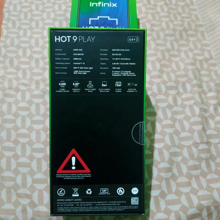 Gambar Infinix Hot 9 Play - RAM 3 GB dari GATA's-Shop undefined Tokopedia