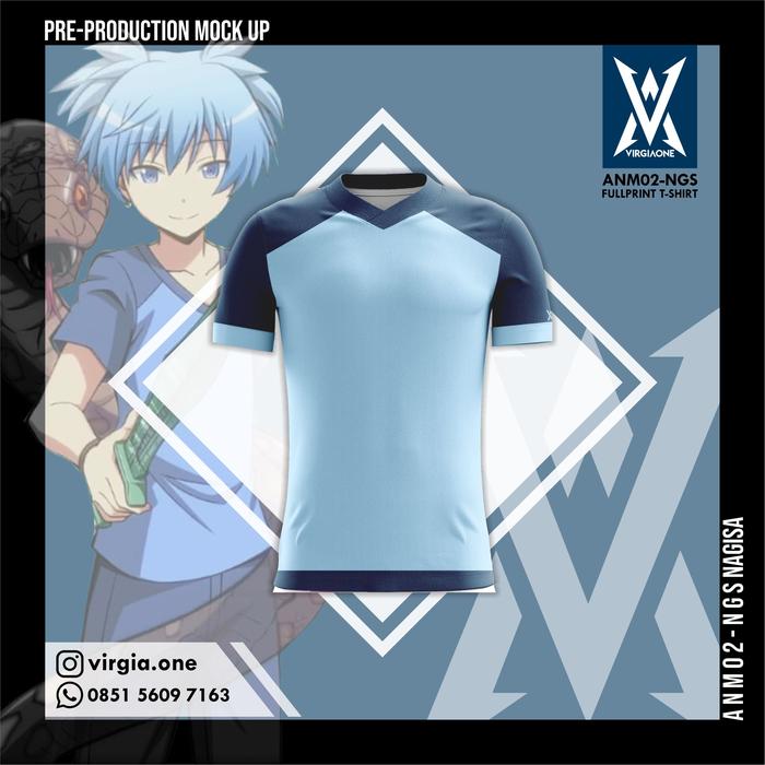 Gambar Kaos Fullprint Anime Nagisa Assassination classroom - S dari Virgiaone undefined Tokopedia