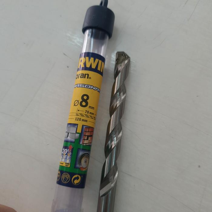 Gambar mata bor beton 8mm / mata bor tembok 8mm dari Tujuh Mart undefined Tokopedia