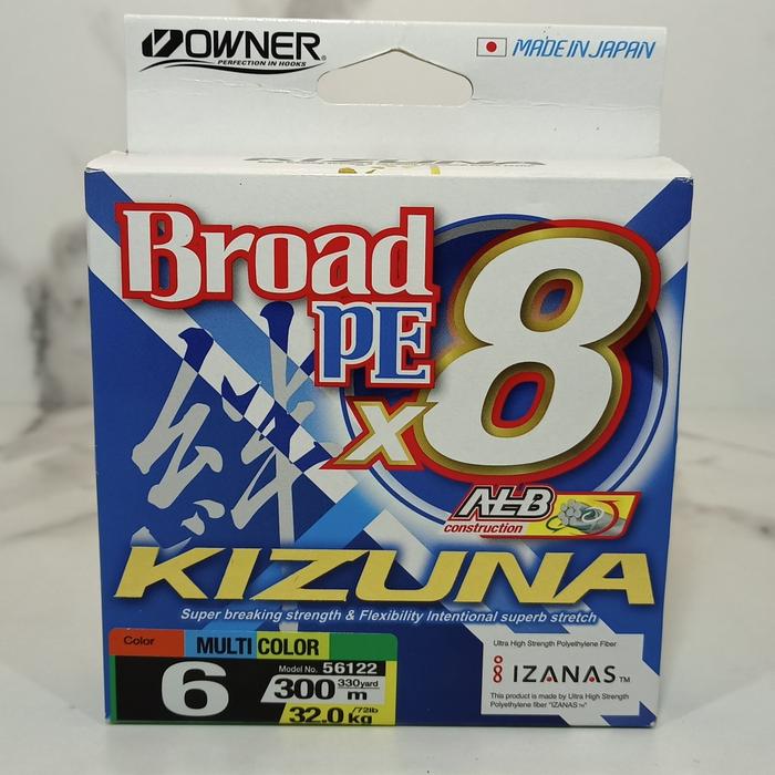Gambar PE Owner Broad Kizuna 300meter Benang Senar Pancing Kuat 300 Meter - PE 6.0 dari Speed Fishing undefined Tokopedia