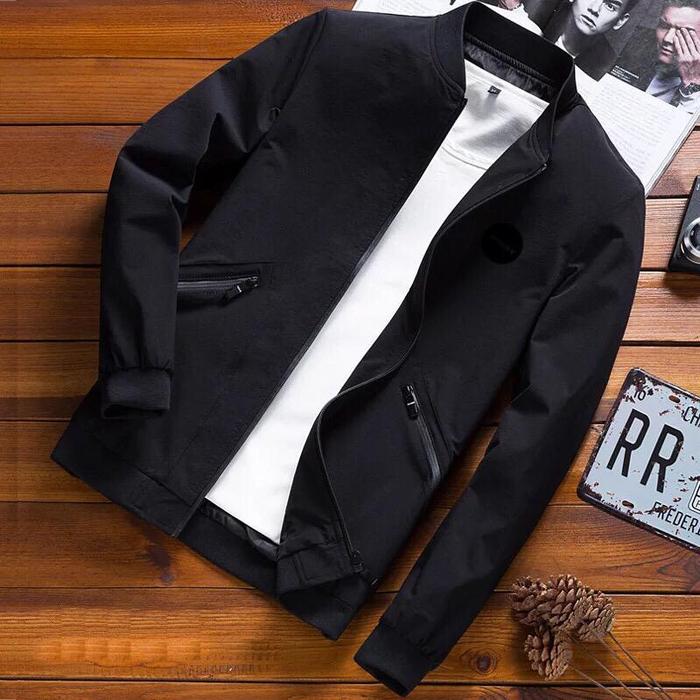 Gambar Jaket bomber pria polos/Terbaru Jaket pria bomber casual - Hitam, S dari ORIGINAL SNUG undefined Tokopedia