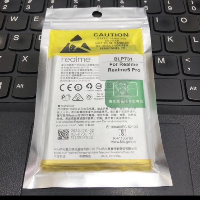 Gambar Batrai Realme BLP-731/Batrai Realme 5 Pro dari RAZKA ACC undefined Tokopedia