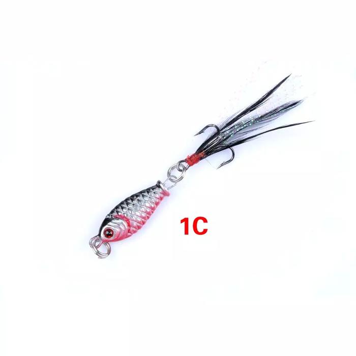 Gambar Umpan Metal Spinner Fishing Bait 3.2cm 6g With Feather Hook Swimbait - Warna 1 dari BestFishing99 undefined Tokopedia